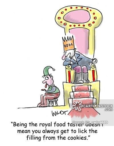 food drink food taster food taster food tasting cookie biscuit cwln4689 low 'Being the royal food taster doesn't mean you always get to lick the filling from the cookies.'