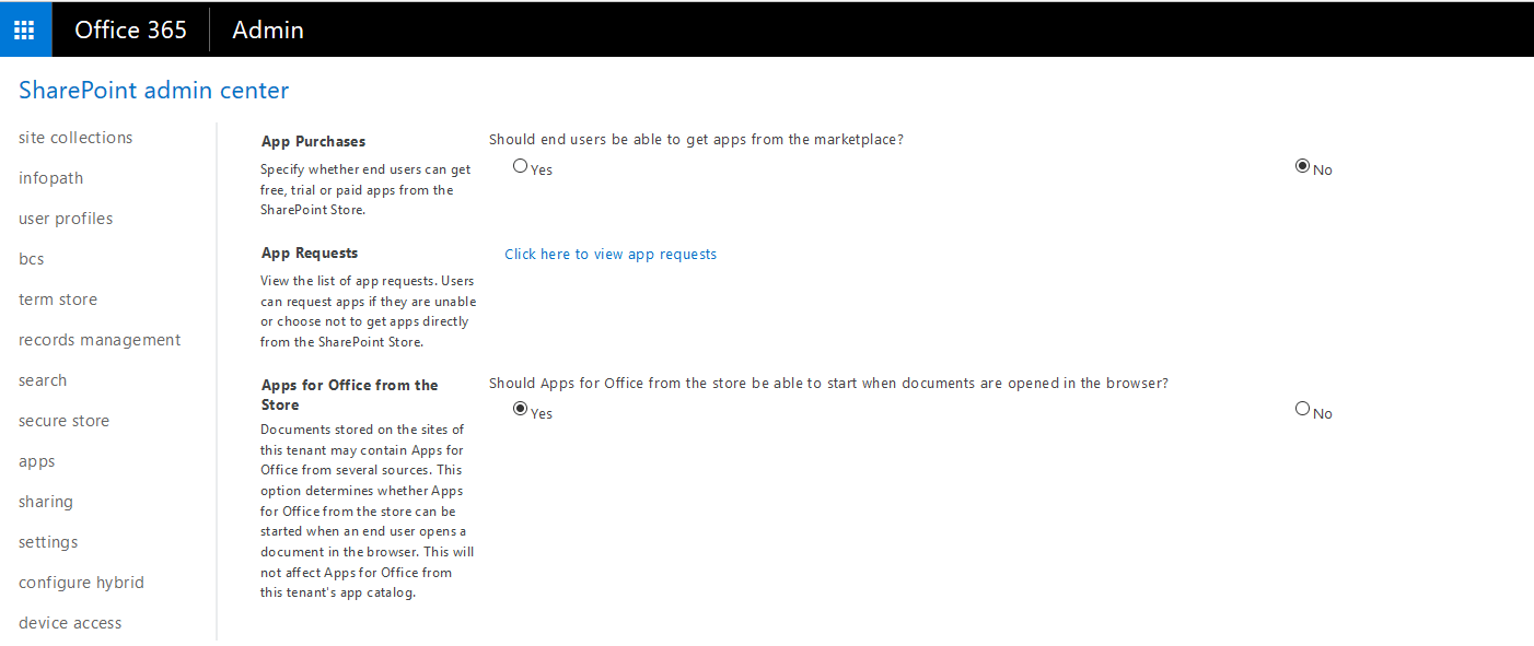 purchasesdisabled Office 365 - How to purchase an app