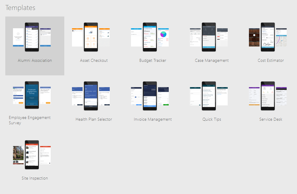 phonetemplates PowerApps - The Basics - Device options