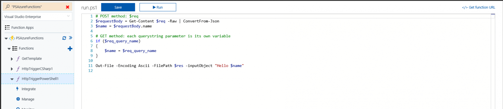 functionurl Azure Function Apps - SharePoint lists - Creating web hooks that run PowerShell triggered by item creation