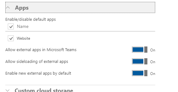 enablesideloading Enable Apps in Microsoft Teams