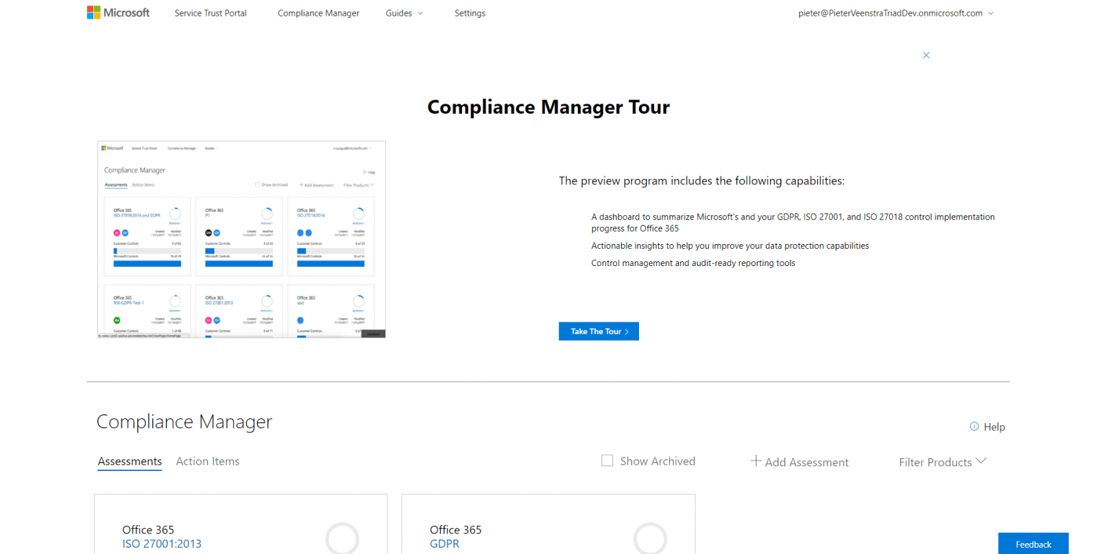 The Compliance Manager tour
