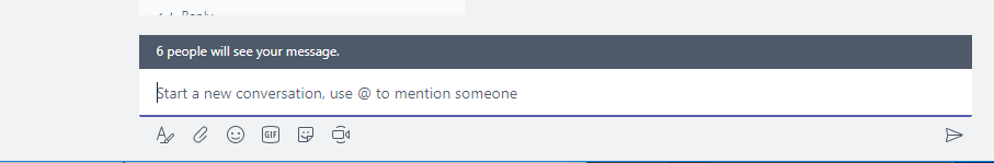 people will see Microsoft Teams General channel settings