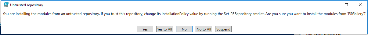 dialog Install PnP PowerShell using InlineScript within a release definition in VSTS