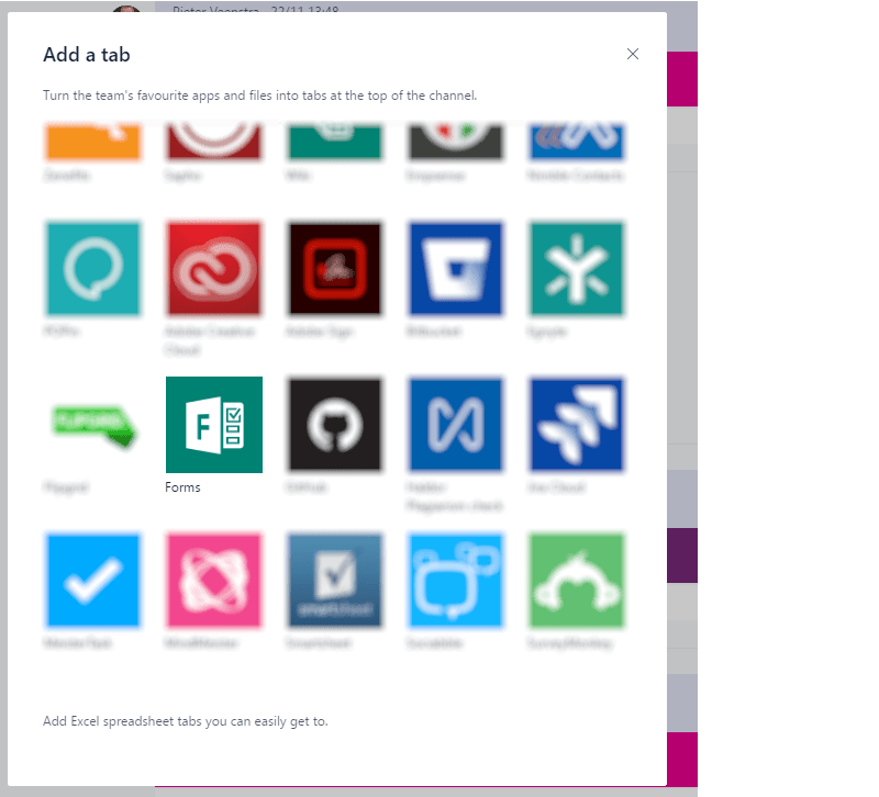 formstab Microsoft Teams, Forms and SharePoint all in one.