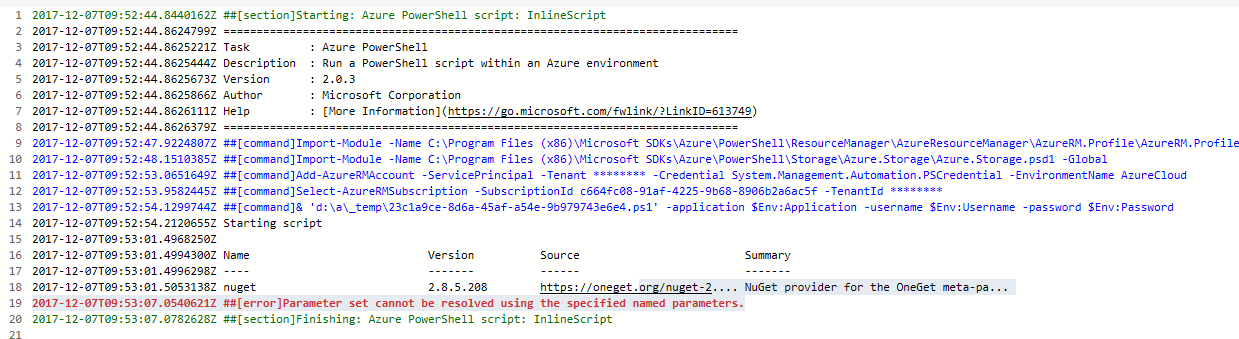 notresolved Install PnP PowerShell using InlineScript within a release definition in VSTS