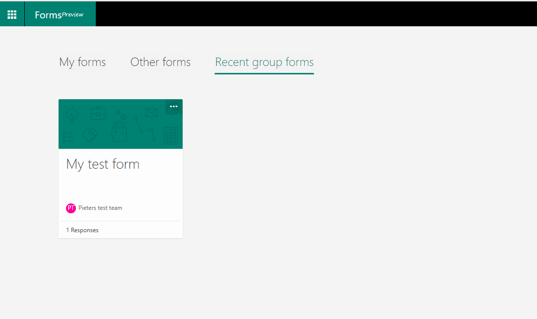 responseform Microsoft Teams, Forms and SharePoint all in one.
