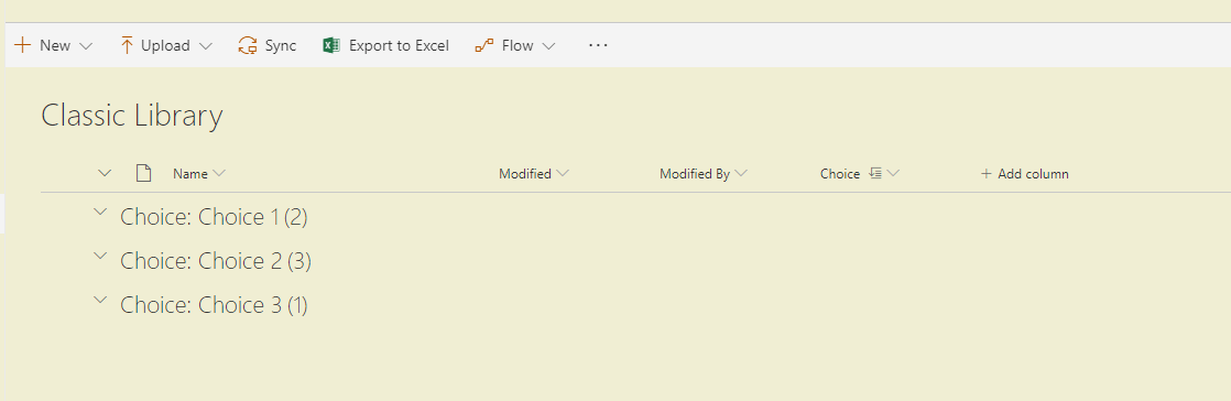 groups SharePoint Online - Are you still using classic lists, try to drag a document into a group!