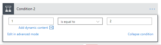 dynamiccontent My conditional love in Microsoft Flow