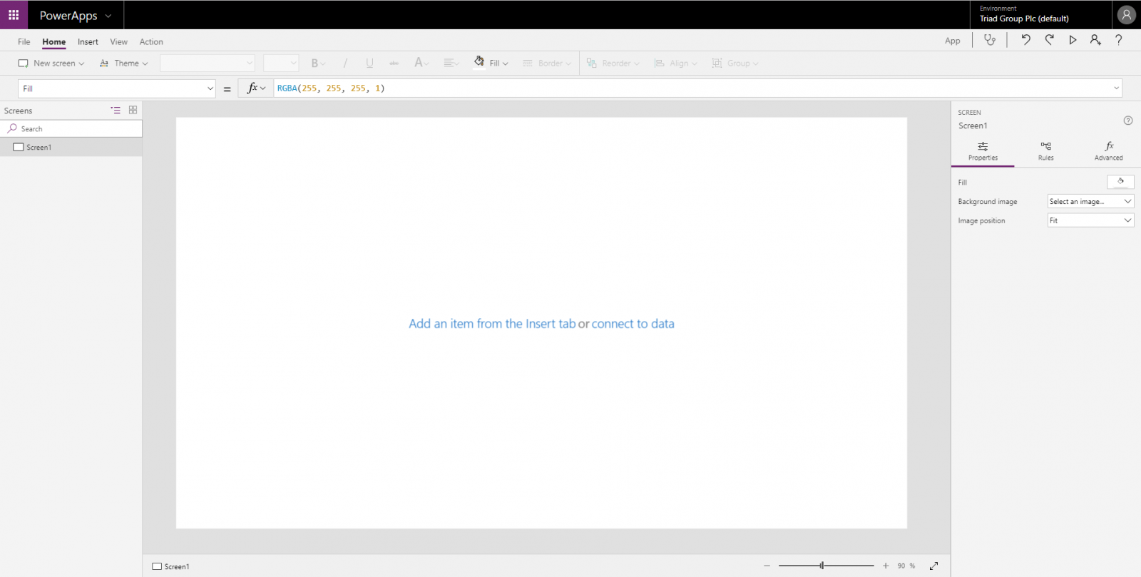 Create a Power App from a blank template Create a Power App from a blank template