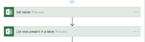 Get Tables and List Rows actions Get Tables and List Rows actions