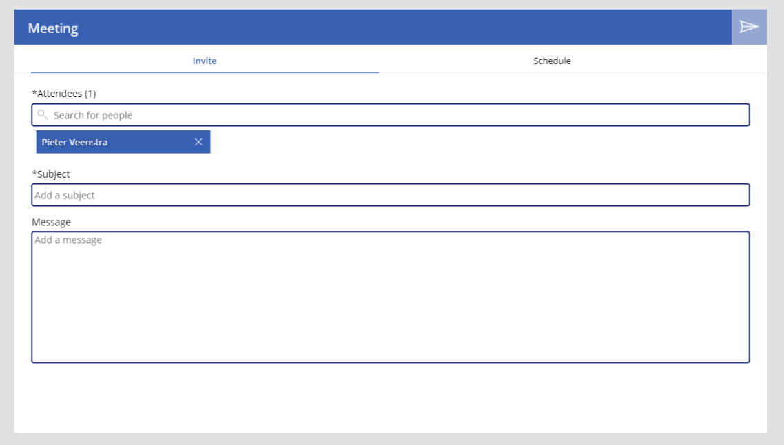 Selecting people in Meeting Template in Power Apps Selecting people in Meeting Template in Power Apps