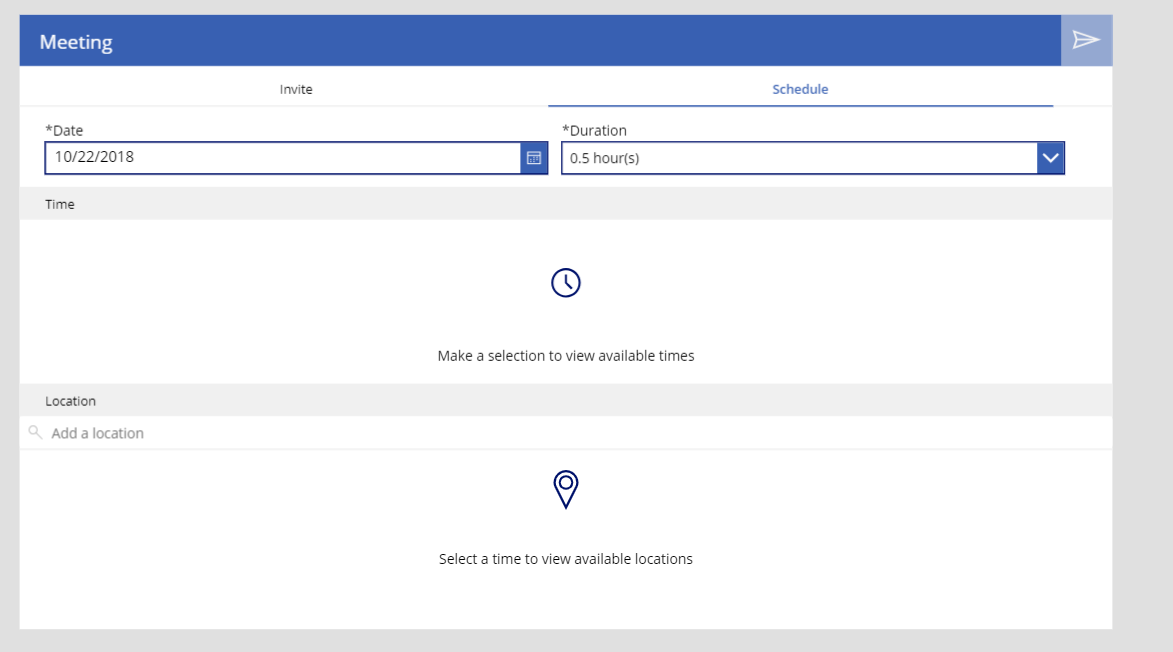 Meeting Template in Power Apps
