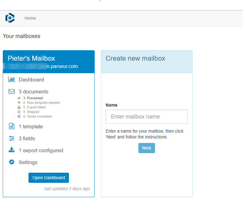 Parseur mailbox Parseur mailbox