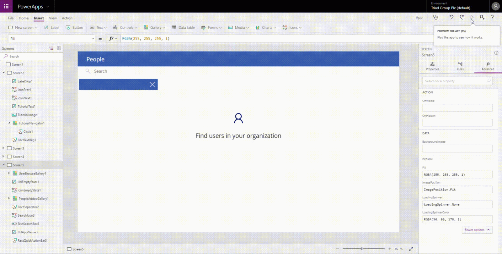 People Directory template in Power Apps People Directory template in Power Apps