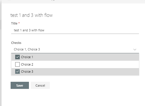 checkedit Multi Select options in SharePoint