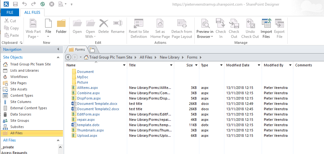 Use SharePoint Designers Use SharePoint Designers