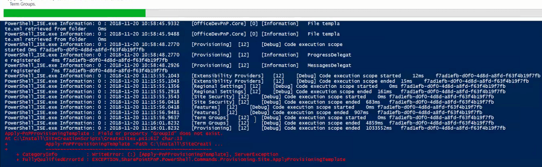 Debug info
