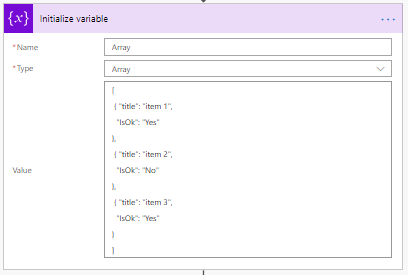 AnArray An Array in Power Automate