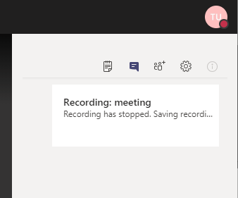 Recording: Meeting; Recording has stopped. Saving recording... Recording: Meeting; Recording has stopped. Saving recording...