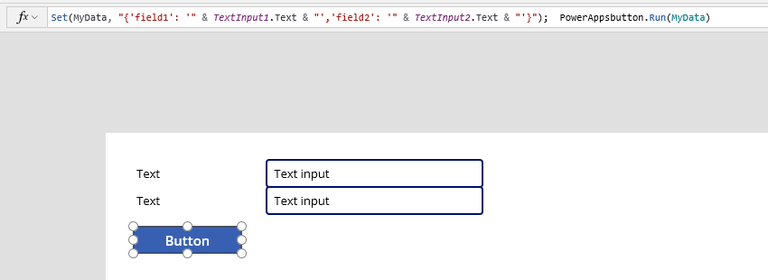Sending the JSON to A Flow from Power Apps