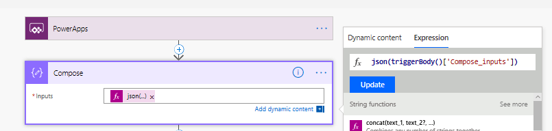 Creating a new input parameter n Power Apps