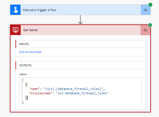 gettablesfromazure Get tables from Azure