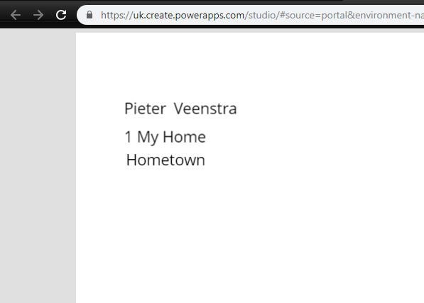 my app showing one record My App shows the record from SQL