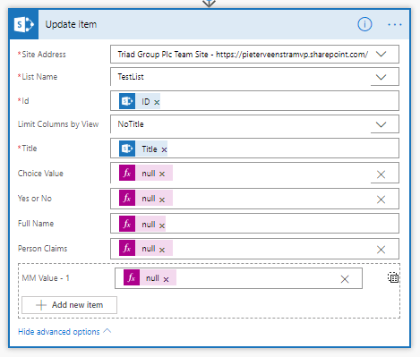 Setting all fields to null Setting all fields to null