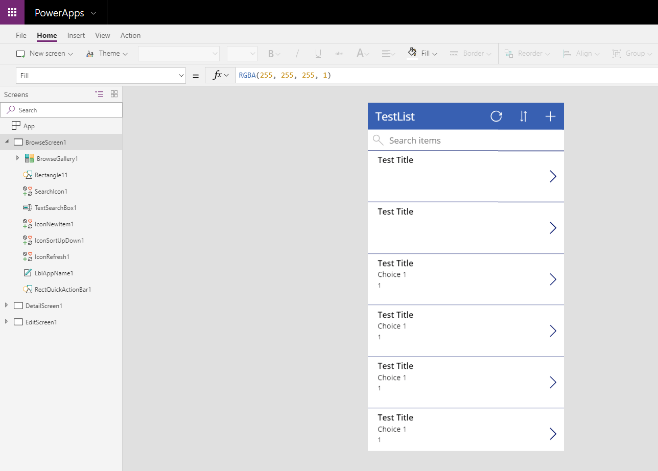 App from list