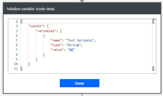 Flow has added an escape character @ when using @