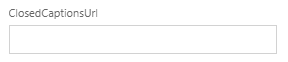 Closed Captions Url