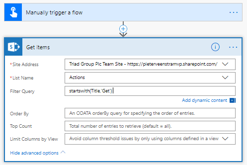 possitive Possitive OData Filter