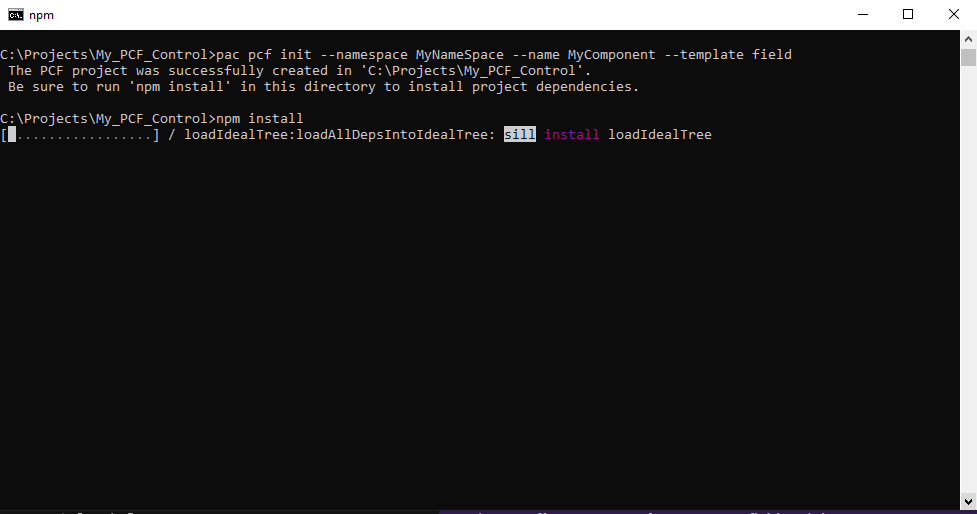 npminstall npm install