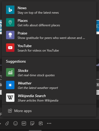 Praise in Microsoft teams
