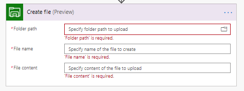 Create a file in Azure Storage