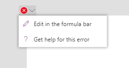 Edit in the formula bar