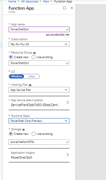Sort an array PowerShell Function