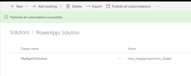 Published the solution