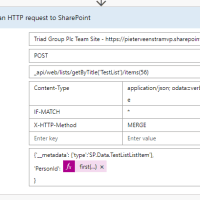 Updating the list item people field