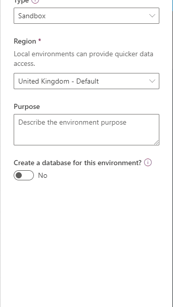 create Create Sandbox