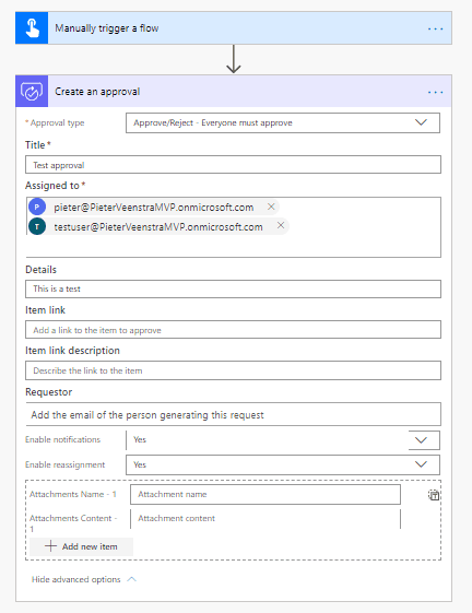 An Approval workflow