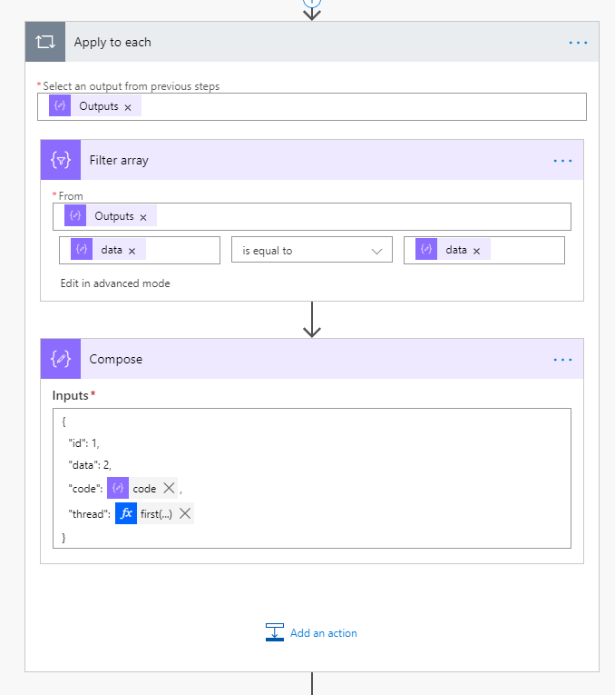 Filtering and collecting json arrays