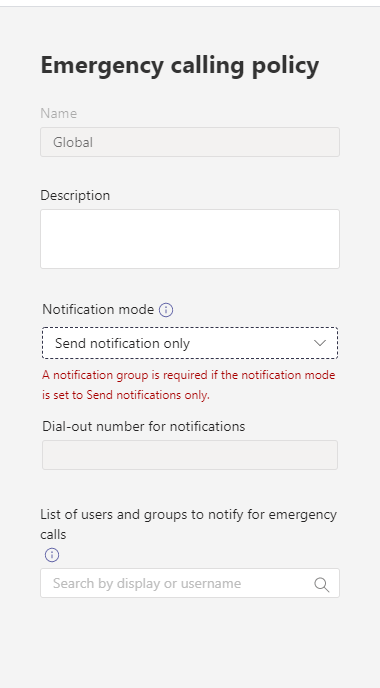 Emergency Policy