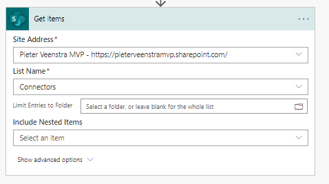 2 New filter options in Get Files action in SharePoint connector