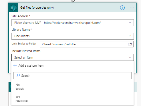 Include Nested Items