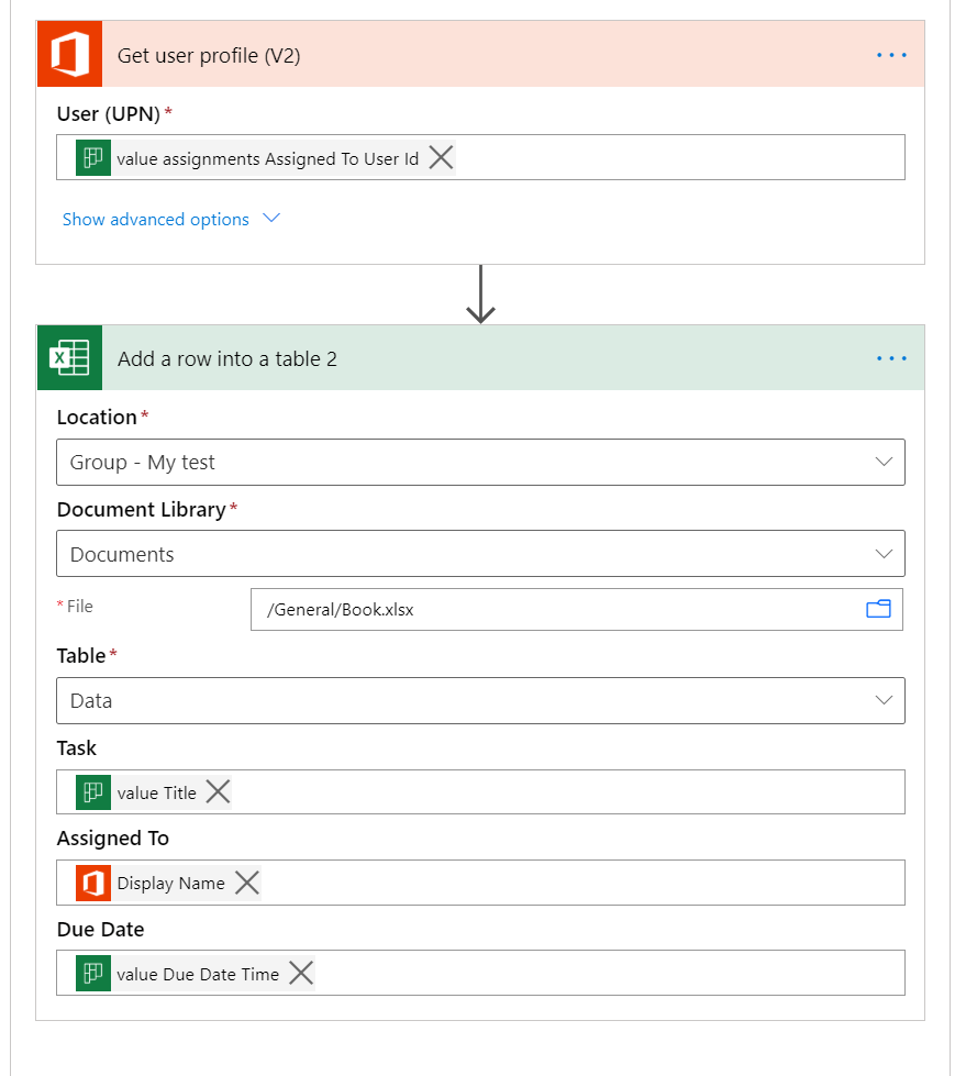 Export Planner to Excel using Power Automate