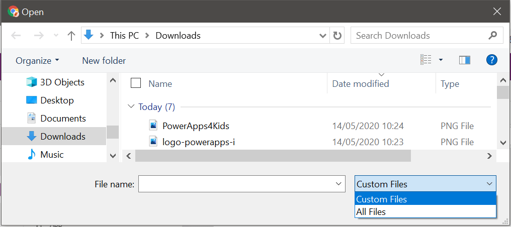 8 supported file formats in the Power Apps Image Control