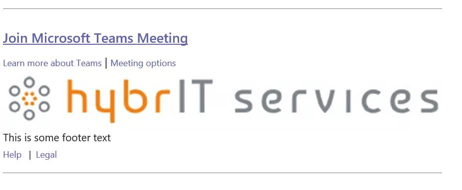 compony logo added to microsoft teams invites Compony logo added to Microsoft Teams Invites
