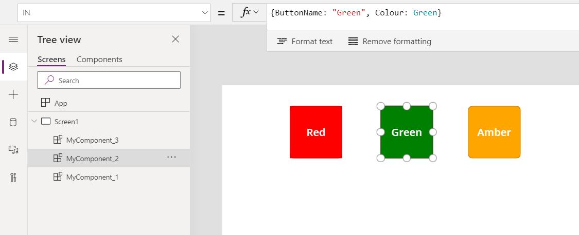 record type input property Record type Input property